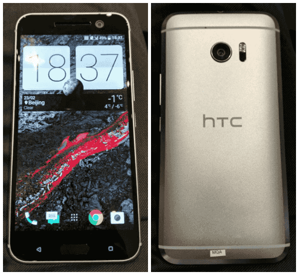 HTC 10: опубликован самый точный и симпатичный рендер