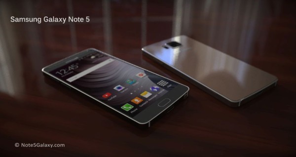 Неофициальный рендер Galaxy Note 5