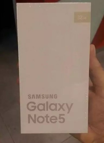 Коробка Galaxy Note 5