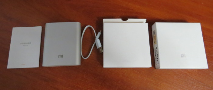 Комплектация Xiaomi Mi Power Bank 10400