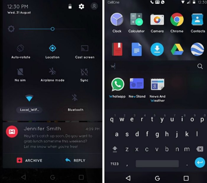 Android O: темная тема