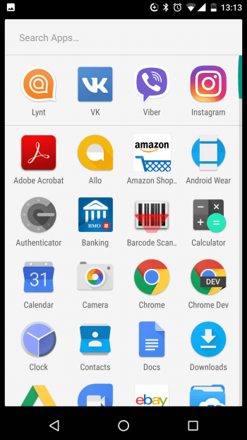 Интерфейс Android 7.0 Nougat