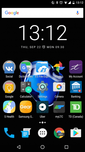 Интерфейс Android 7.0 Nougat