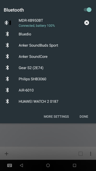 Bluetooth на Android 8.1