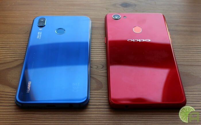 OPPO F7 и Huawei P20 Lite