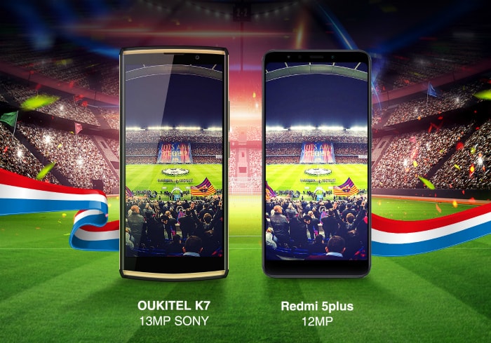 Oukitel K7 и Xiaomi Redmi 5 Plus