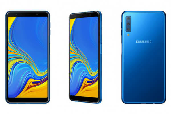 Синий Samsung Galaxy A7 2018