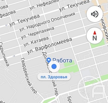 Компас в Google Maps
