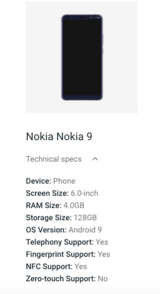 Nokia 9 PureView характеристики