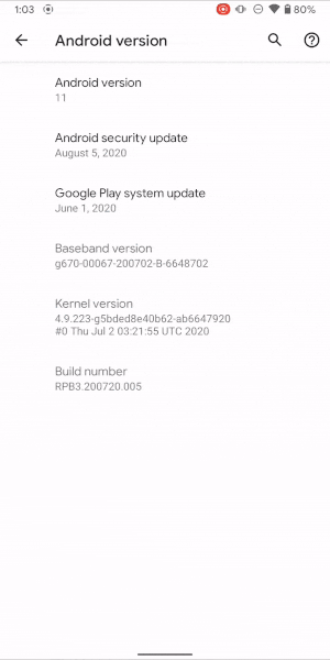 Пасхалка в Android 11