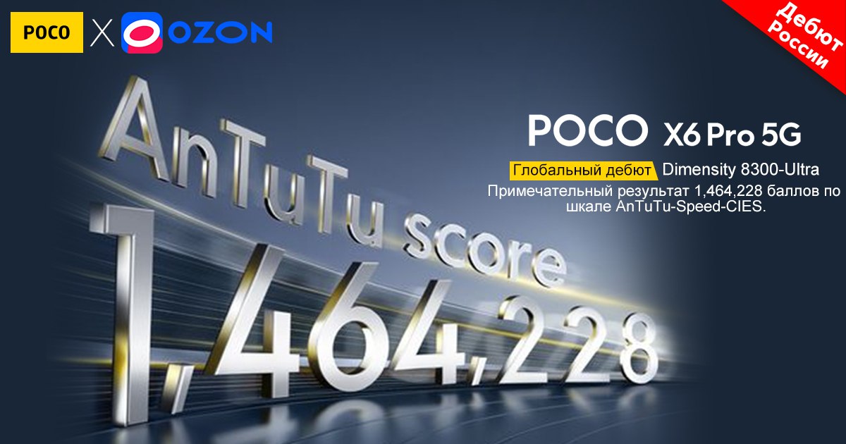Poco X6 Pro 5G в AnTuTu